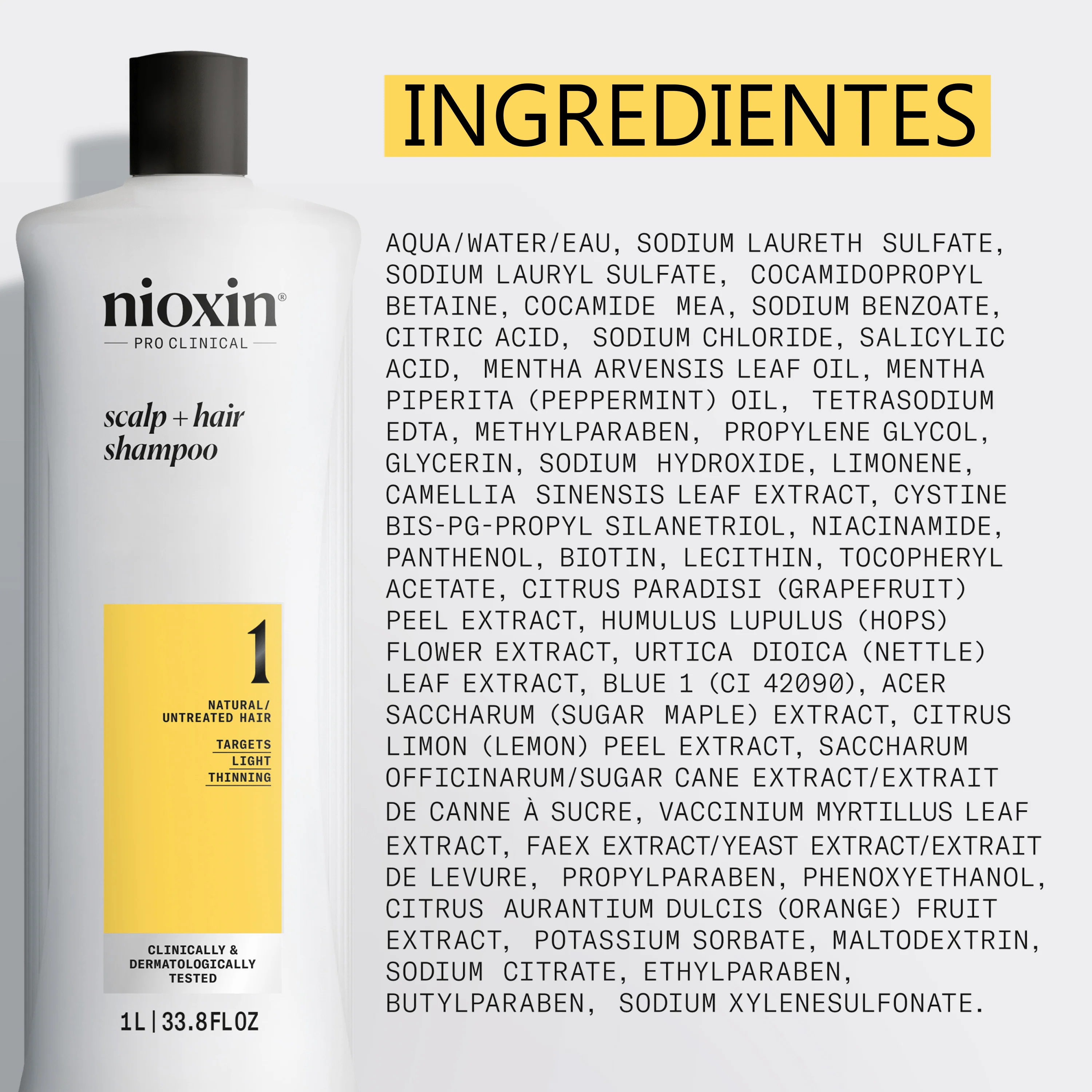 SYSTEM 1 CLEANSER Champú Step 1 Cabello Natural 1000ml - Image 7