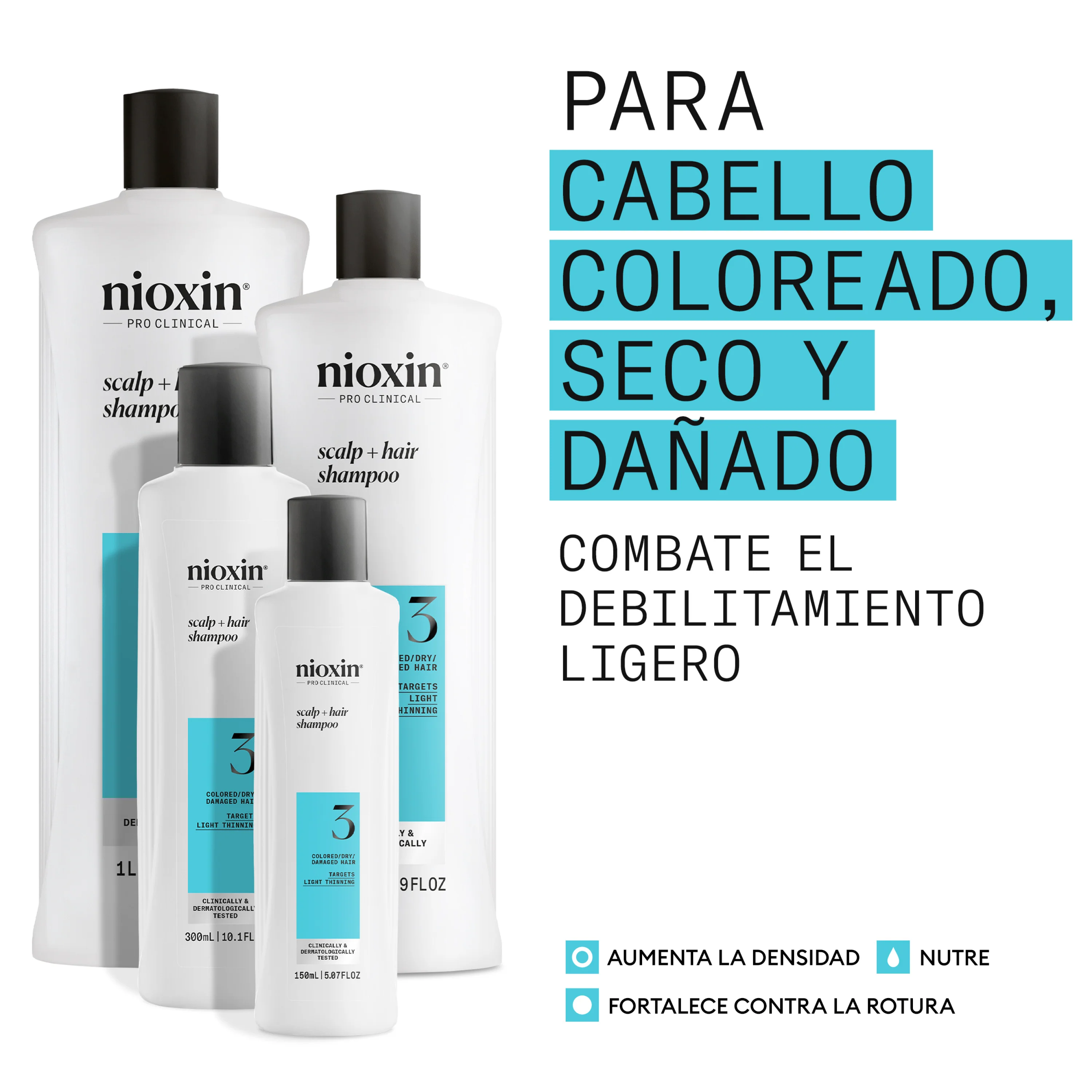 SYSTEM 3 CLEANSER Champú Step 1 Cabello Teñido 1000ml - Image 9